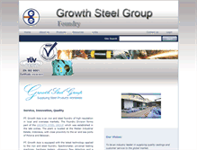 Tablet Screenshot of ga.growthsteelgroup.com