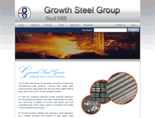 Tablet Screenshot of gs.growthsteelgroup.com
